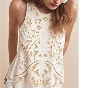 NWOT..Anthropologie Lace Tank